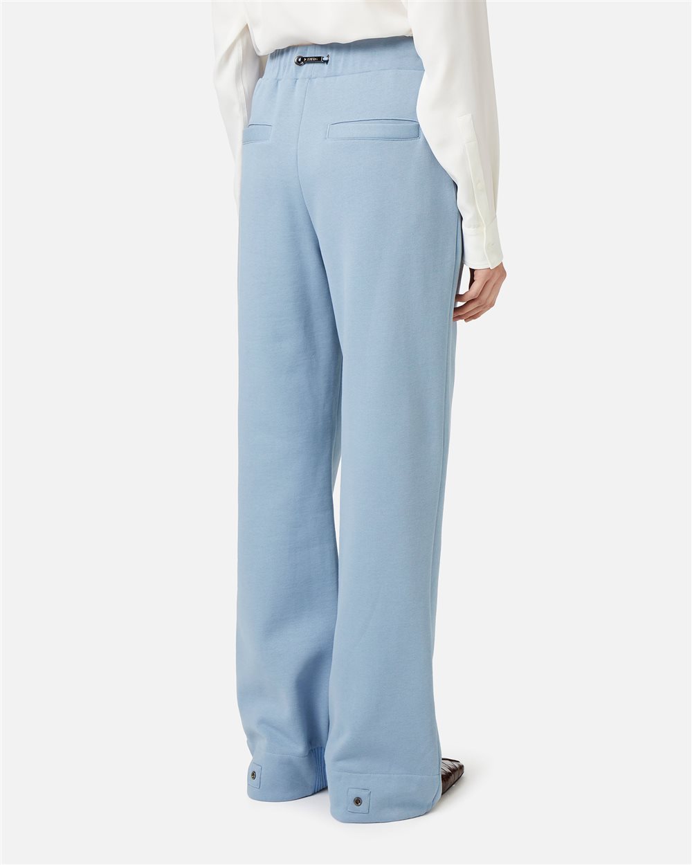 Jogger Fit aus nachhaltigem, gebürstetem Fleece, Puderblau - Iceberg - Official Website