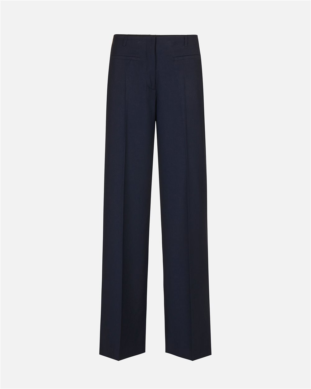 Blue comfort fit pinstripe trousers in technical viscose - Iceberg - Official Website