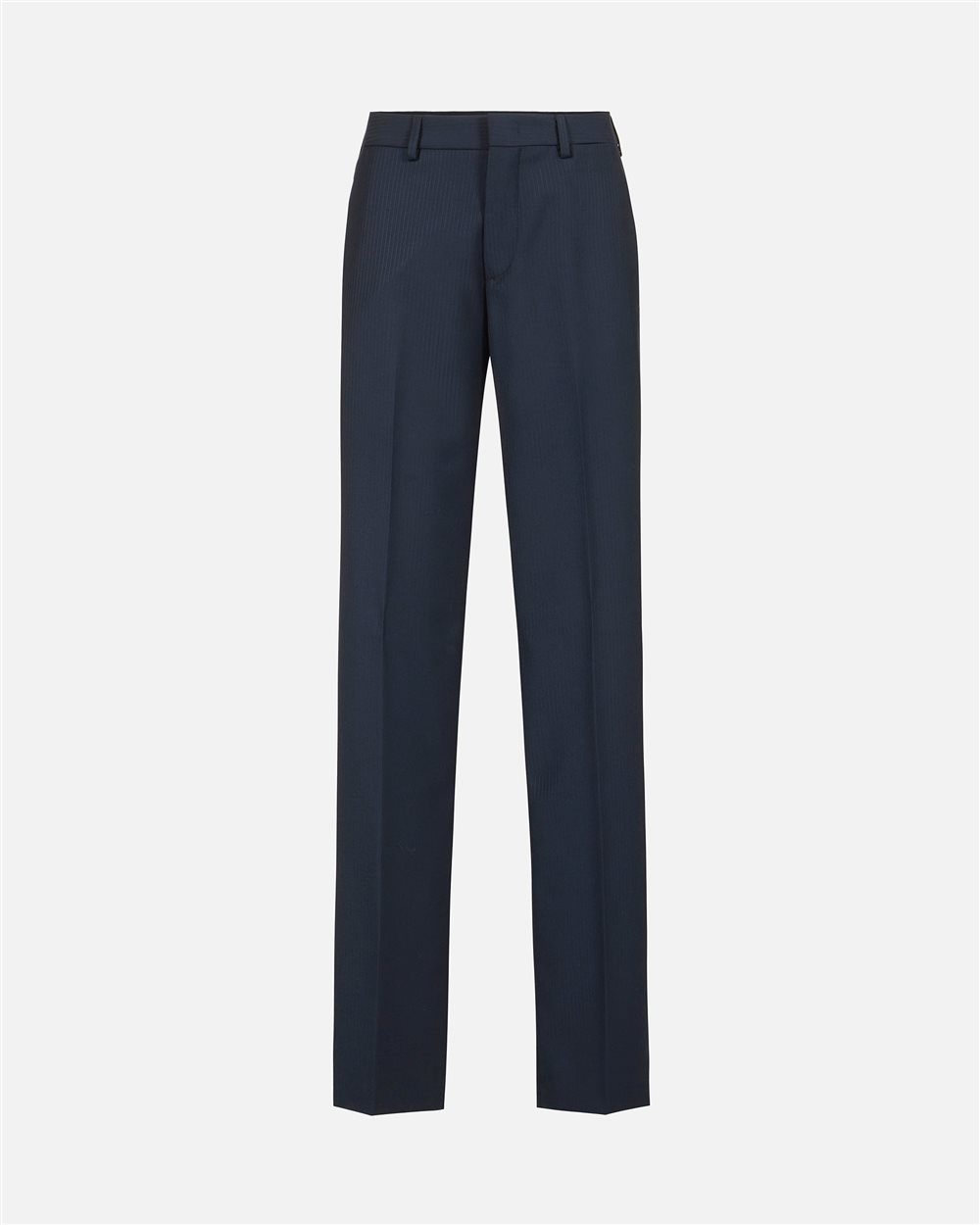 New fit blue pinstripe trousers in technical viscose - Iceberg - Official Website