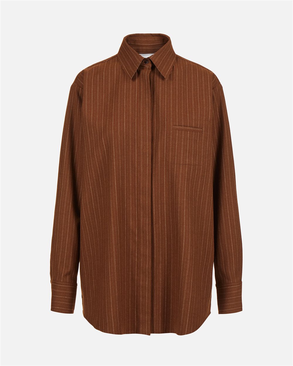 Comfort fit shirt with black and grey background print in eco-true viscose with sash - Iceberg - Official Website