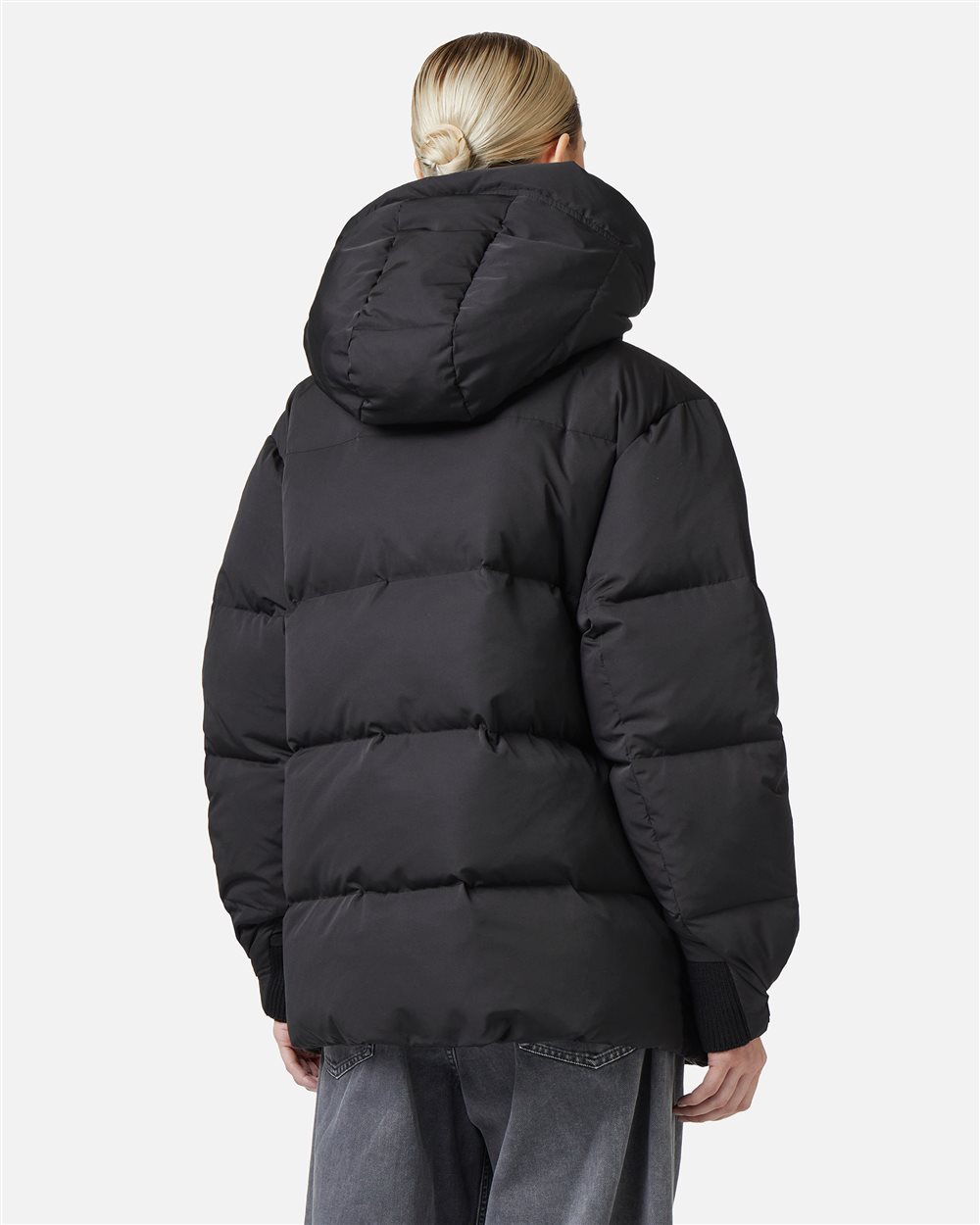 Real feather down jacket with embroidered logo patch - Iceberg - Official Website