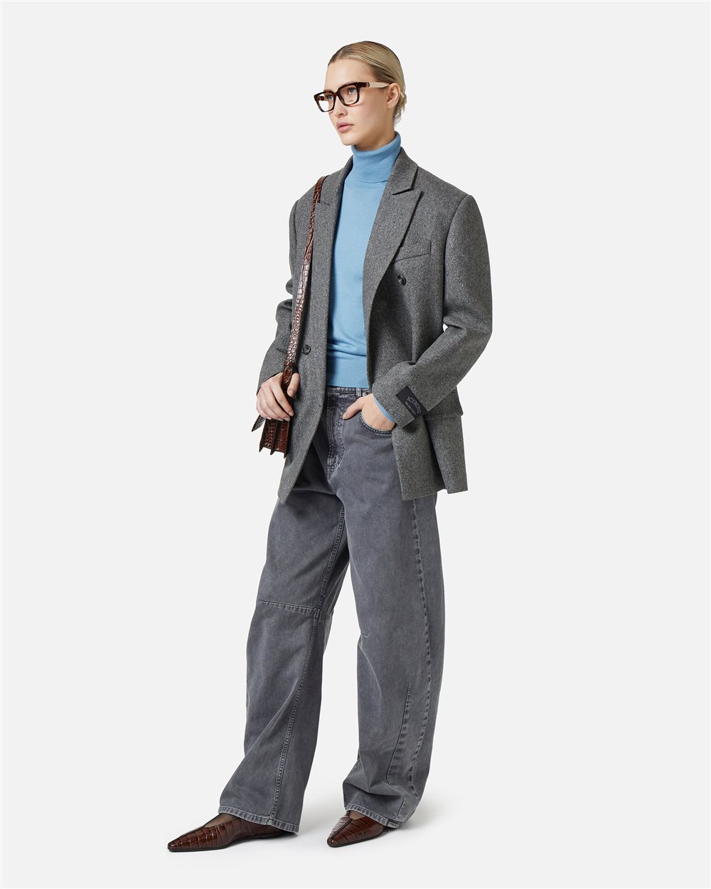 Double-breasted jacket in lightweight bouclé with tailored finishes - Iceberg - Official Website