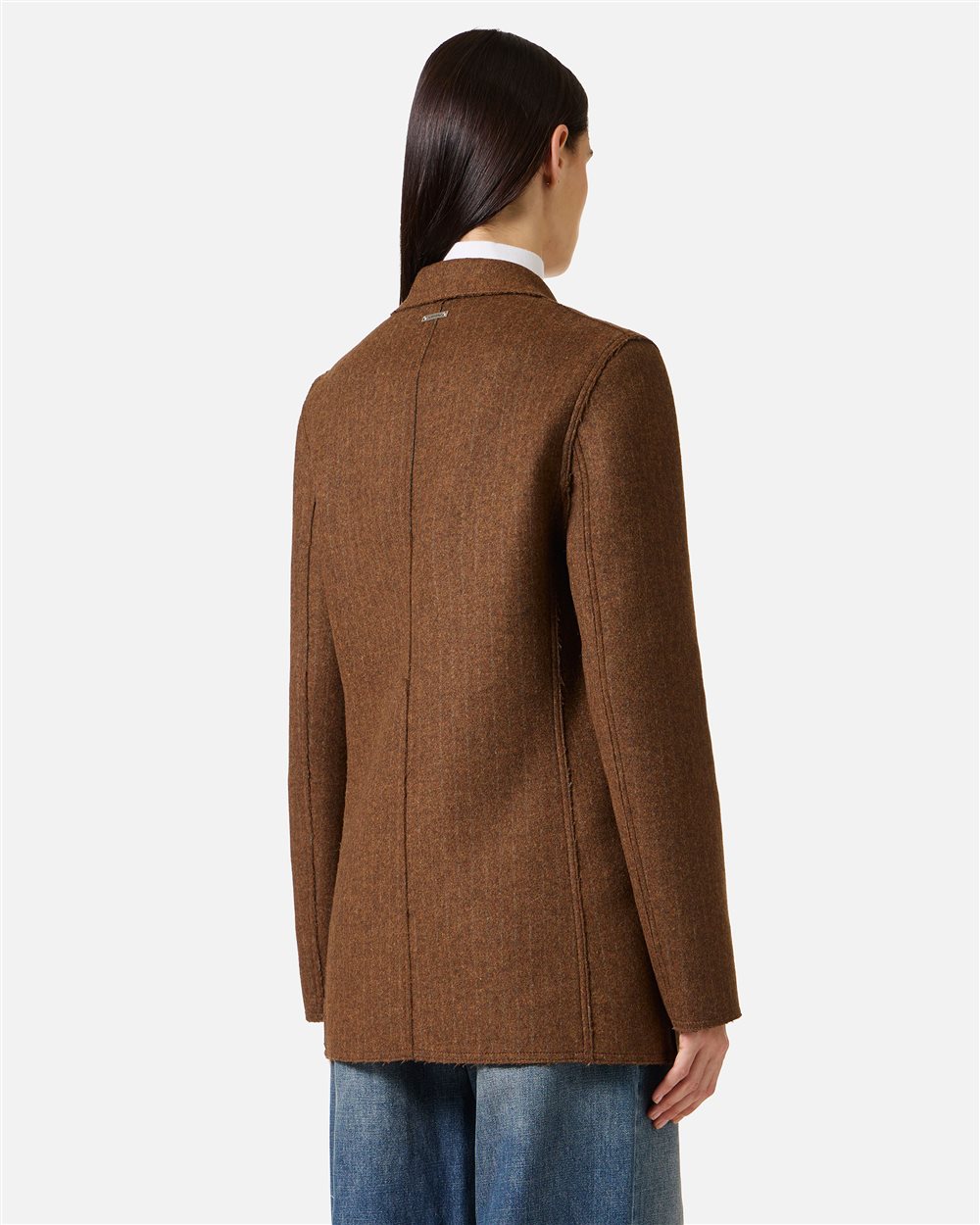 Reversible double-breasted jacket in double-face cloth - Iceberg - Official Website