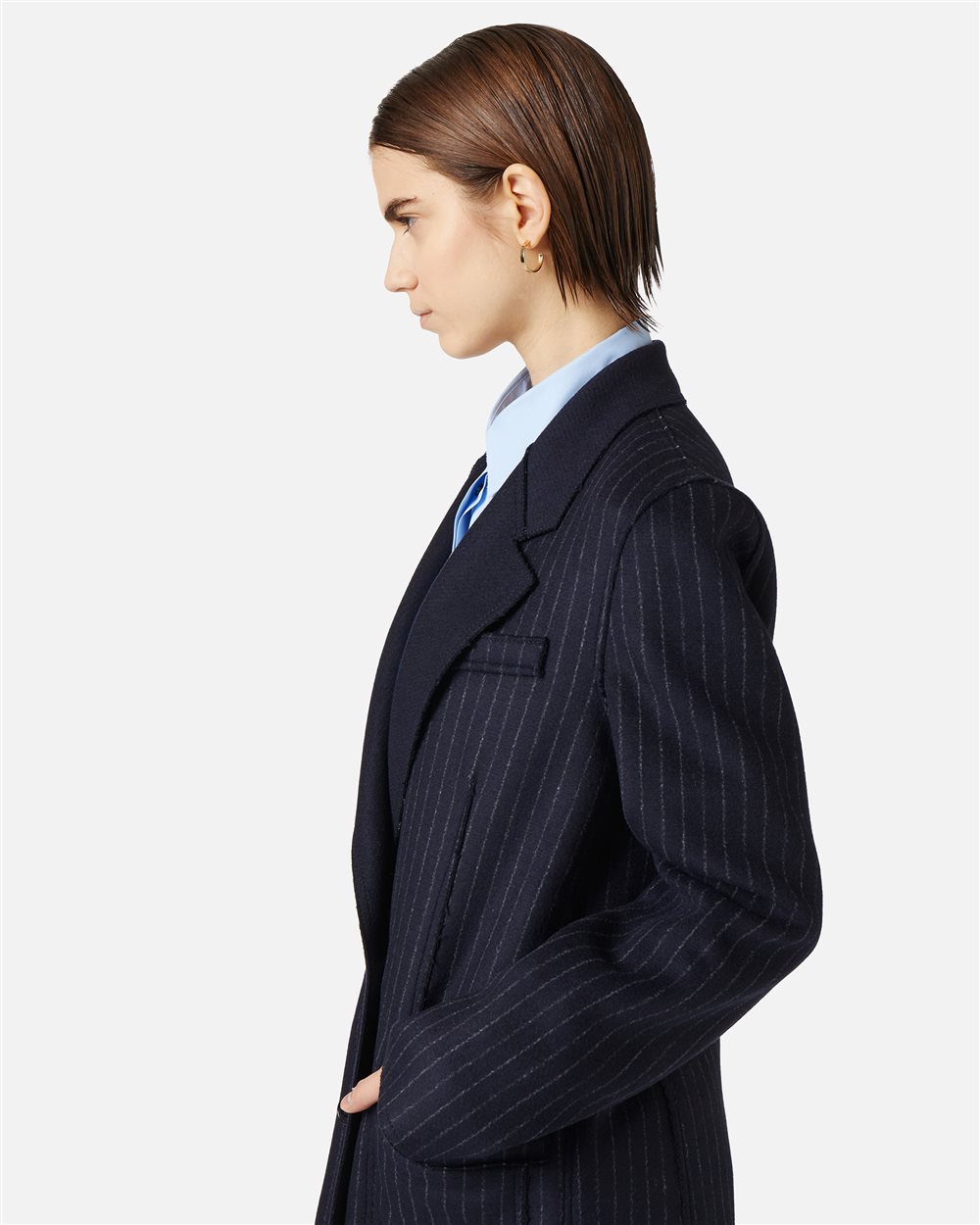 Reversible double-breasted jacket in double-face cloth - Iceberg - Official Website