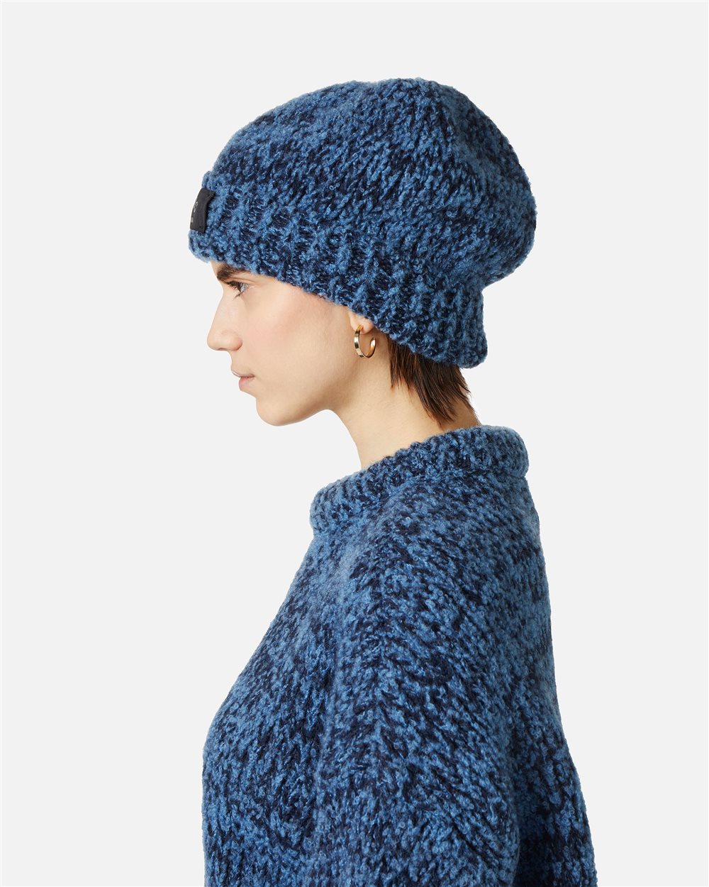Multicolor knitted hat with Iceberg sartorial label - Iceberg - Official Website