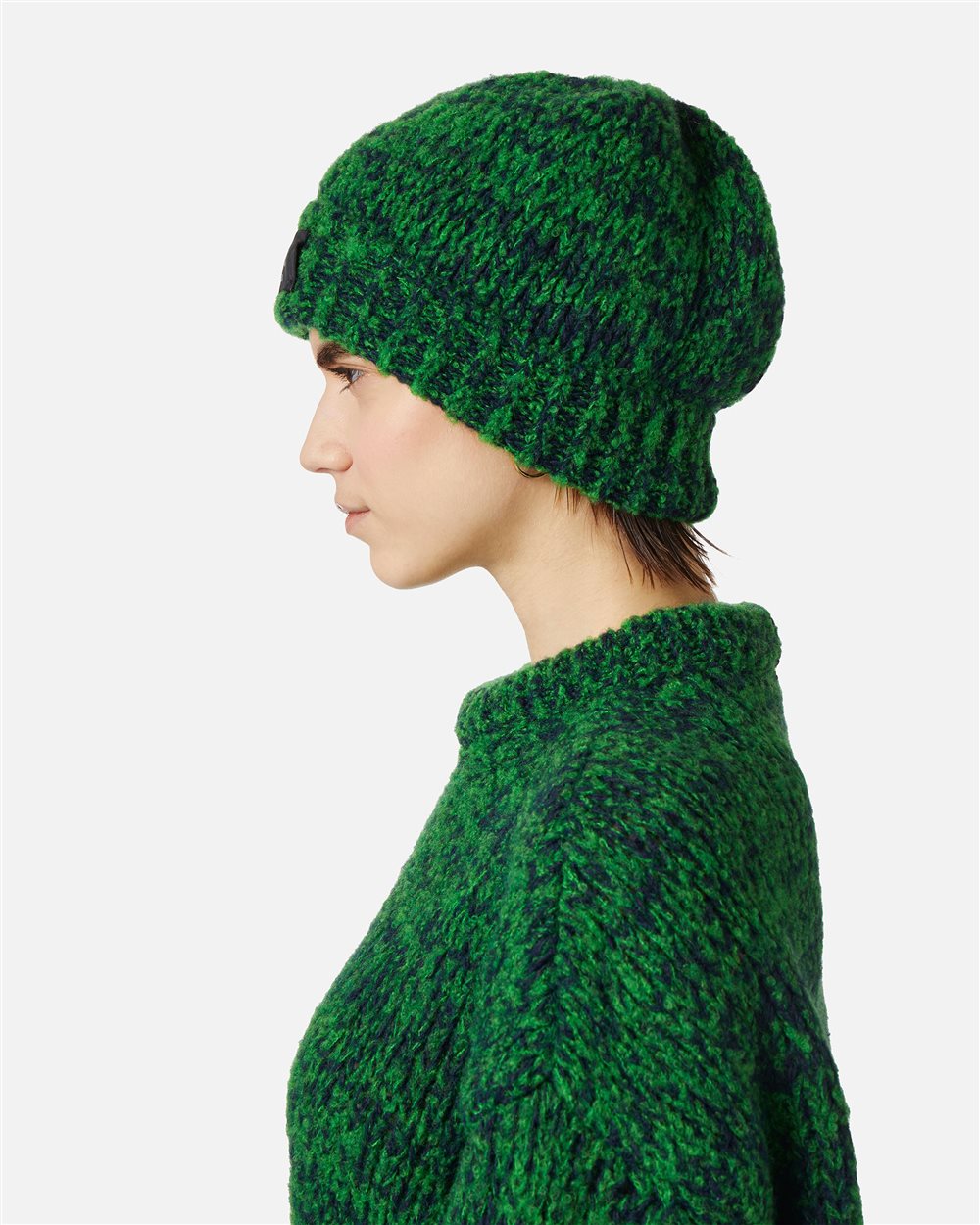 Multicolor knitted hat with Iceberg sartorial label - Iceberg - Official Website