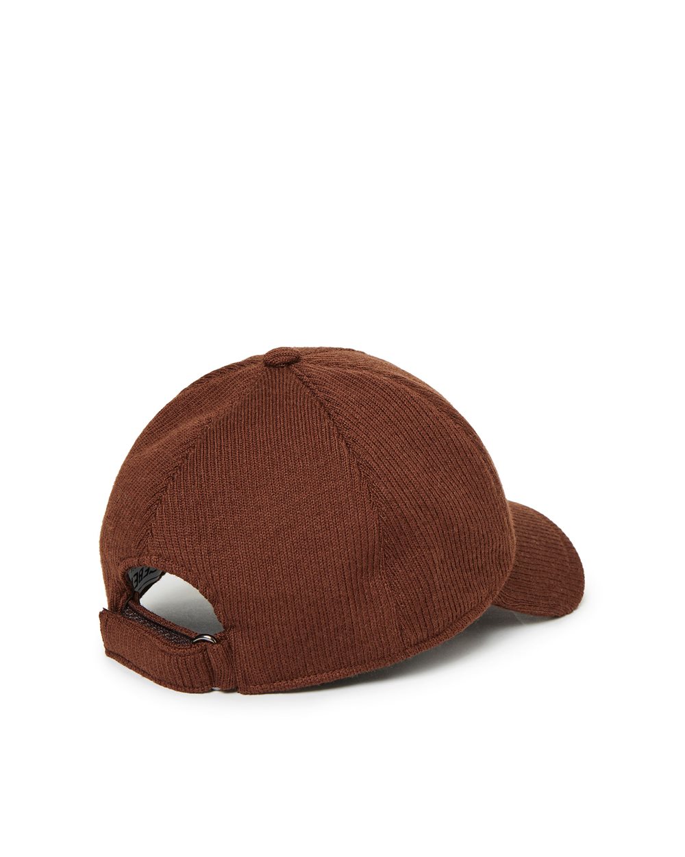 Hazelnut Ribbed Knit Baseball Cap with Iceberg Embroidery - Iceberg - Official Website