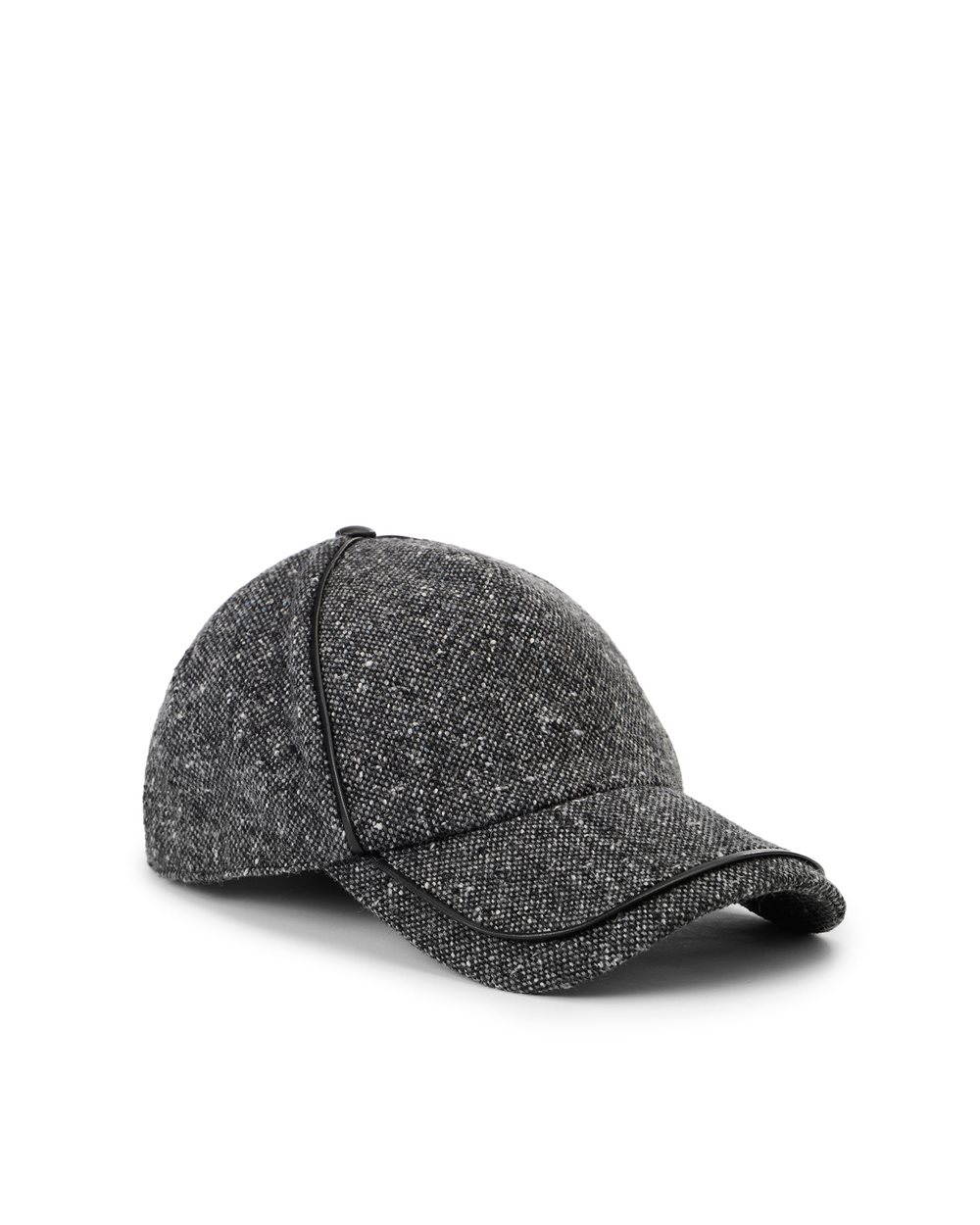Baseball cap in bouclé and leather - Iceberg - Official Website
