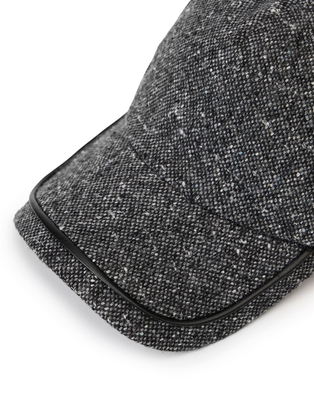 Baseball cap in bouclé and leather - Iceberg - Official Website