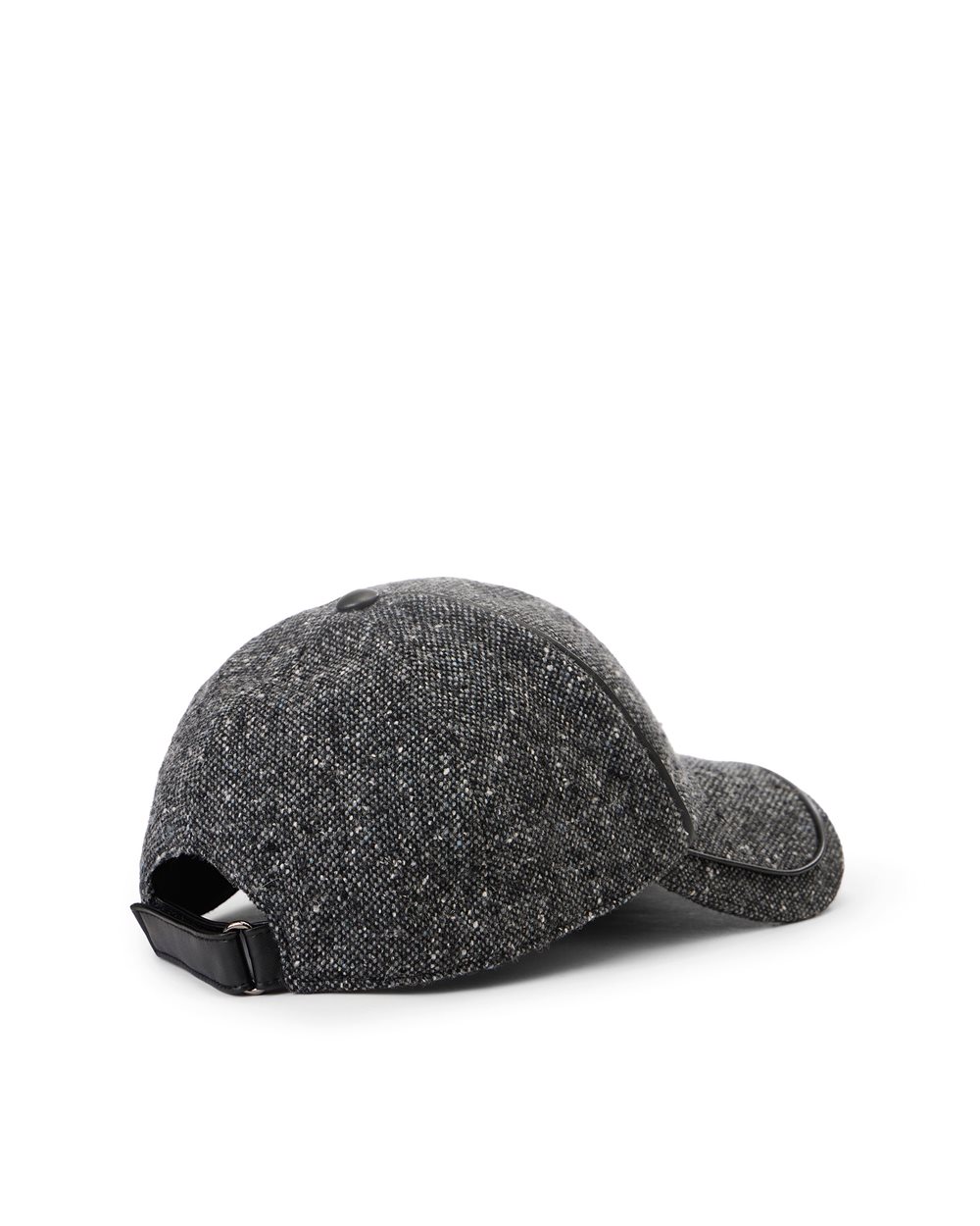 Baseball cap in bouclé and leather - Iceberg - Official Website