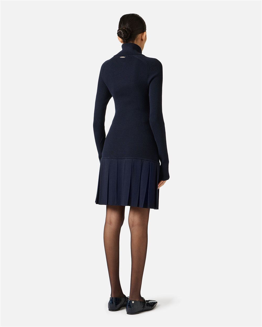 Regular-fit double-breasted jacket in blue and black check - Iceberg - Official Website