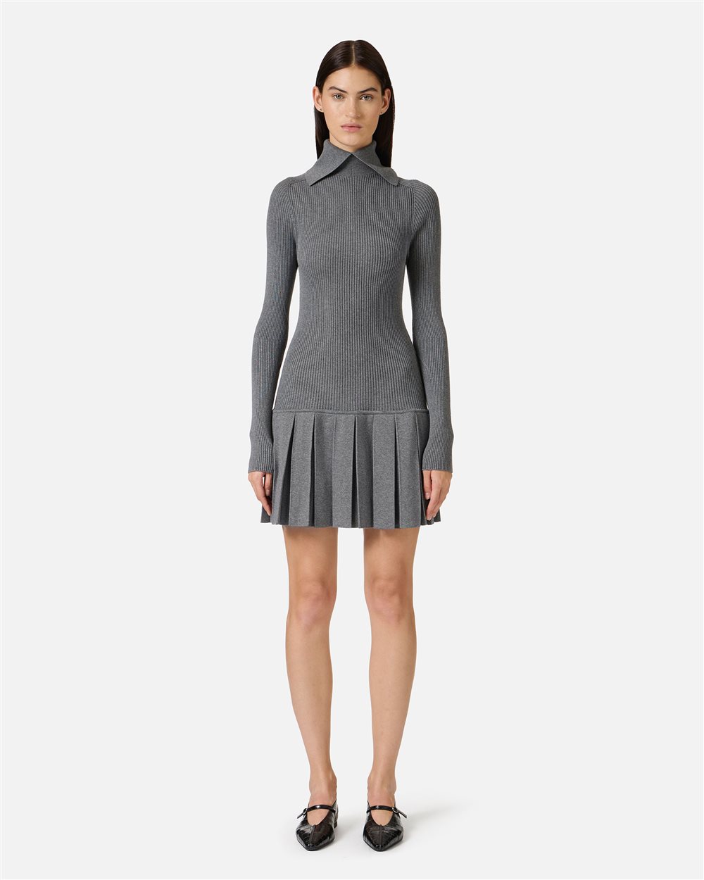 Regular-fit double-breasted jacket in gray check - Iceberg - Official Website