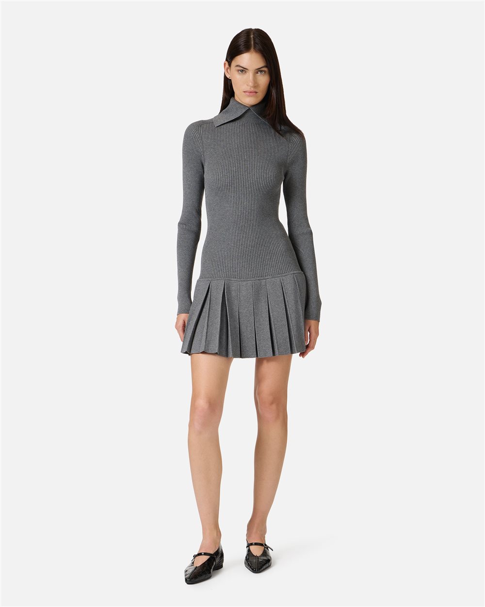 Regular-fit double-breasted jacket in gray check - Iceberg - Official Website