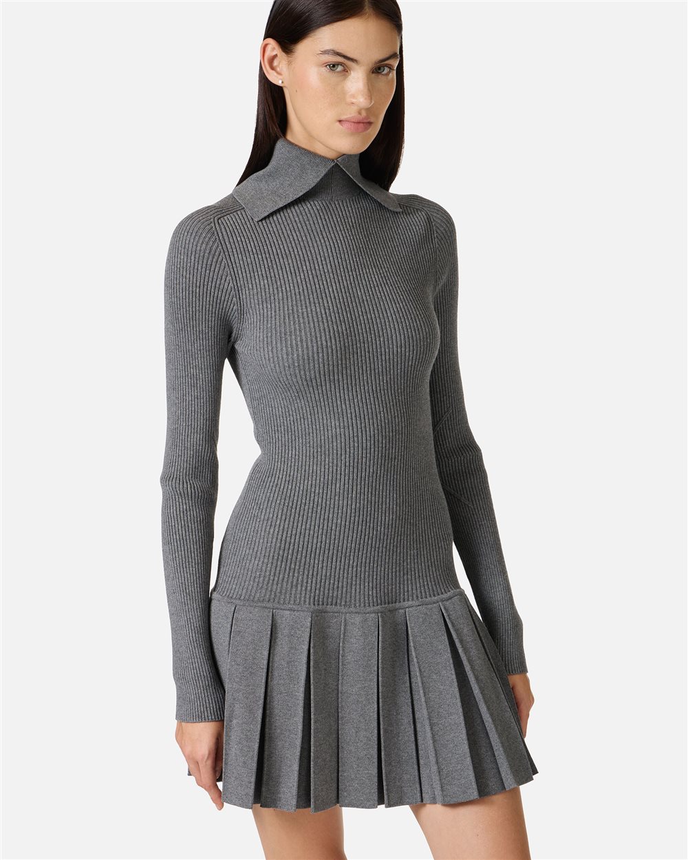 Regular-fit double-breasted jacket in gray check - Iceberg - Official Website