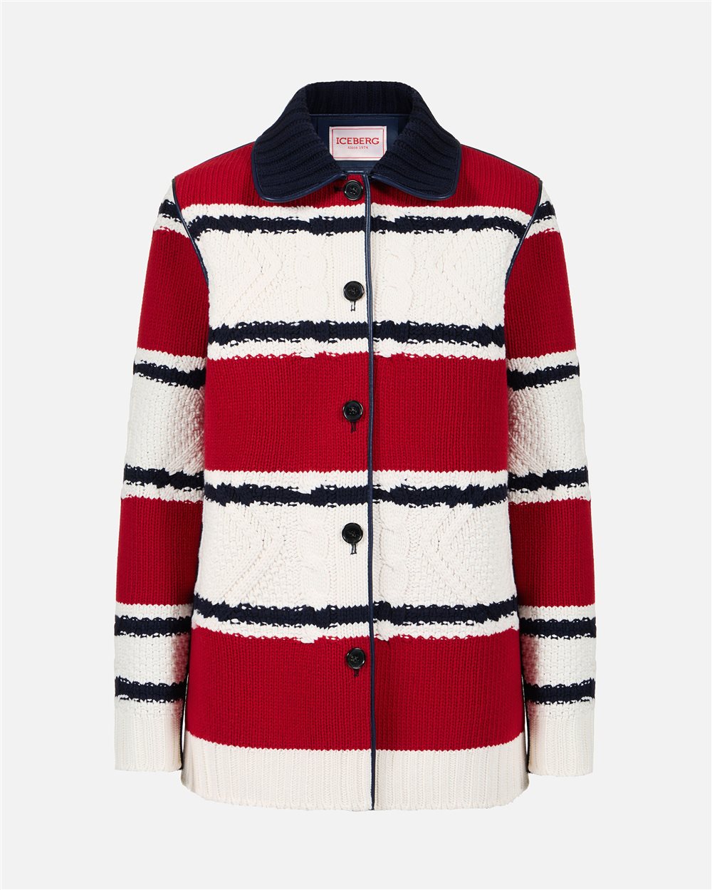 Multicolor Regular-Fit Coat - Iceberg - Official Website