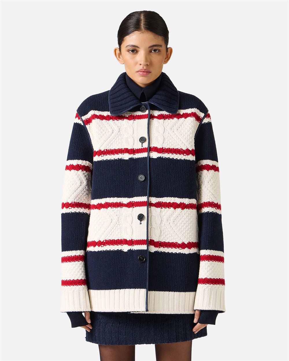 Multicolor Regular-Fit Coat - Iceberg - Official Website