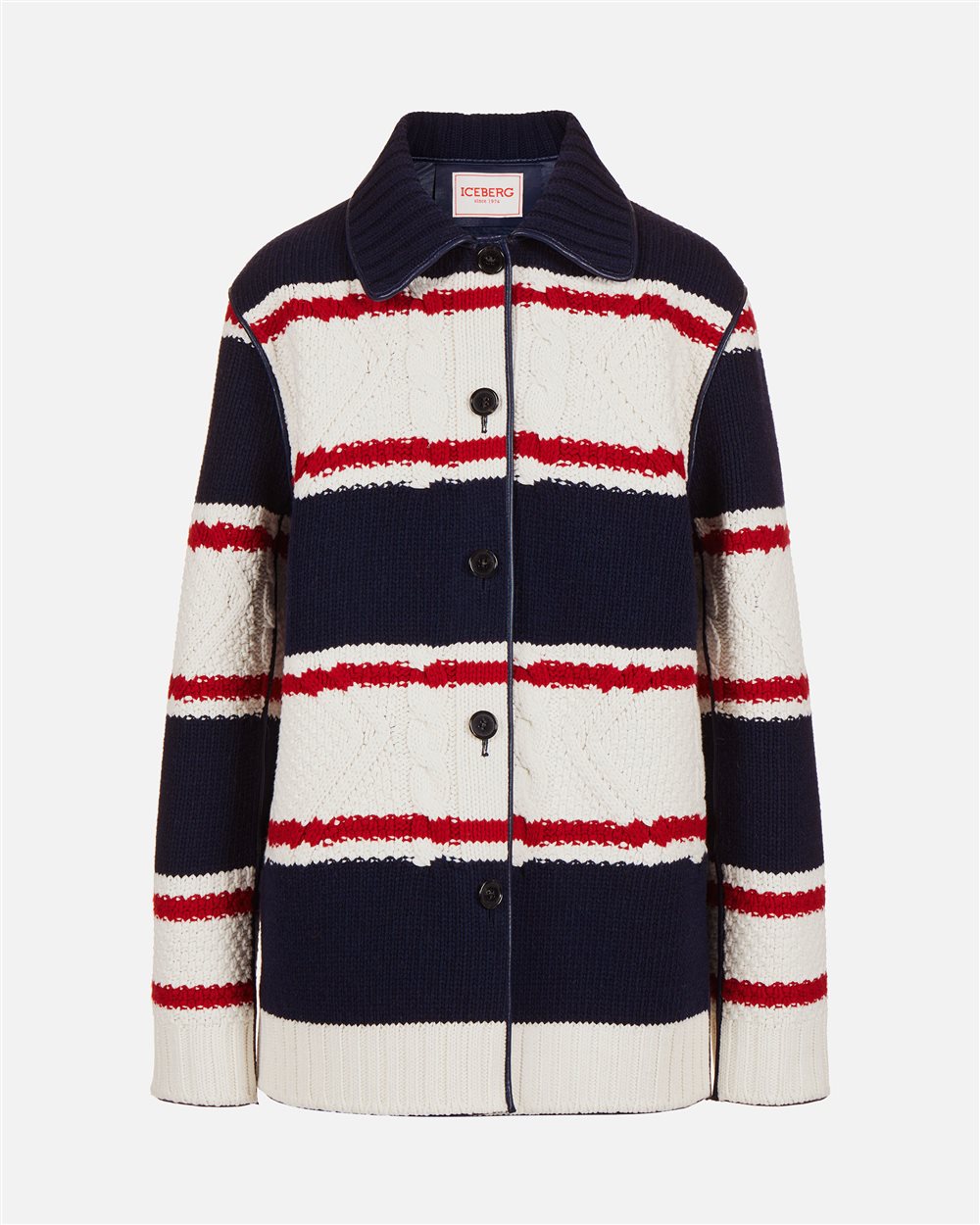 Multicolor Regular-Fit Coat - Iceberg - Official Website