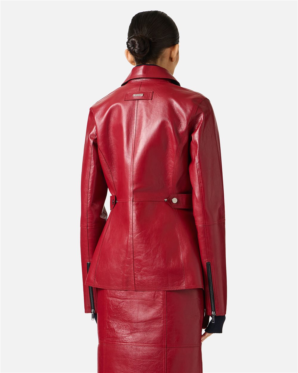 Burgundy and black short coat - Iceberg - Official Website