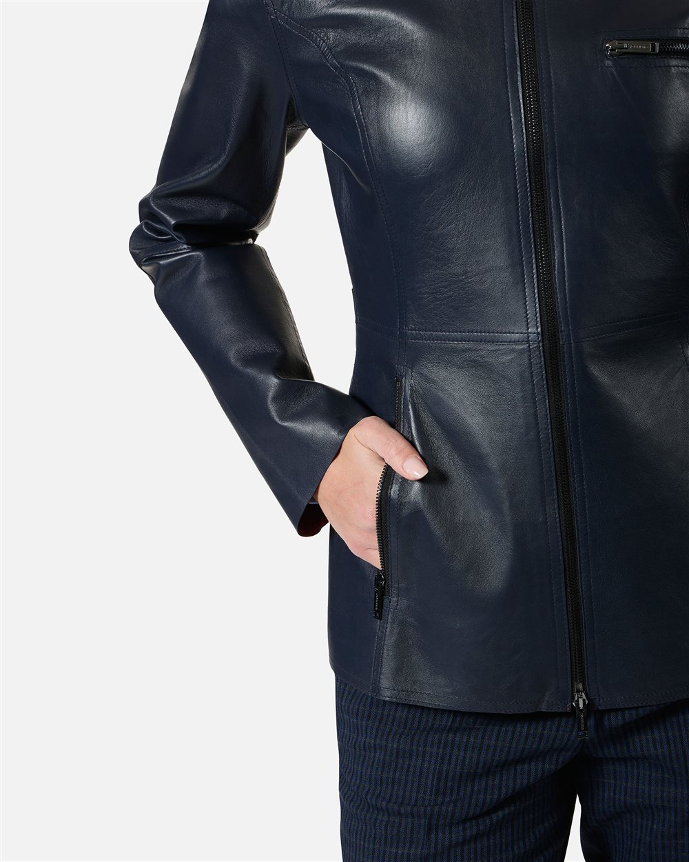Blue and black short coat - Iceberg - Official Website