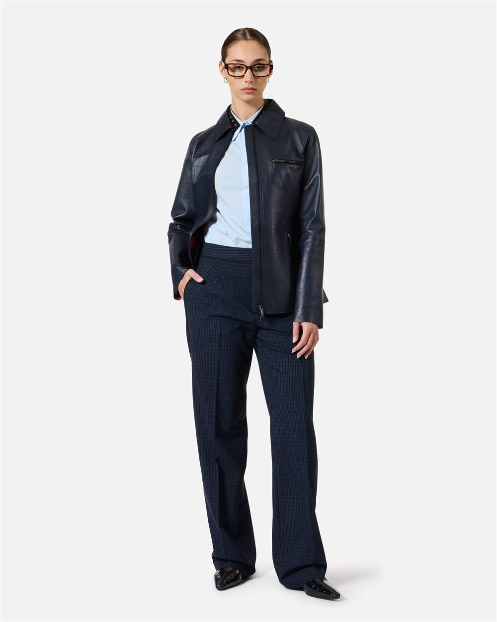 Blue and black short coat - Iceberg - Official Website