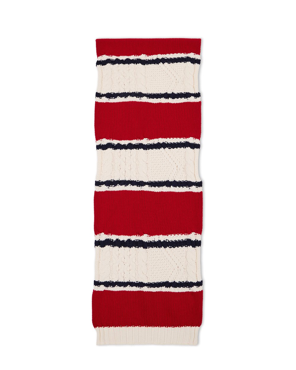 Multicolored red and blue striped scarf - Iceberg - Official Website