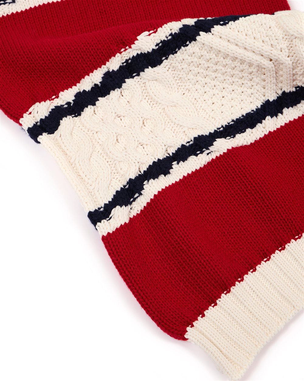 Multicolored red and blue striped scarf - Iceberg - Official Website
