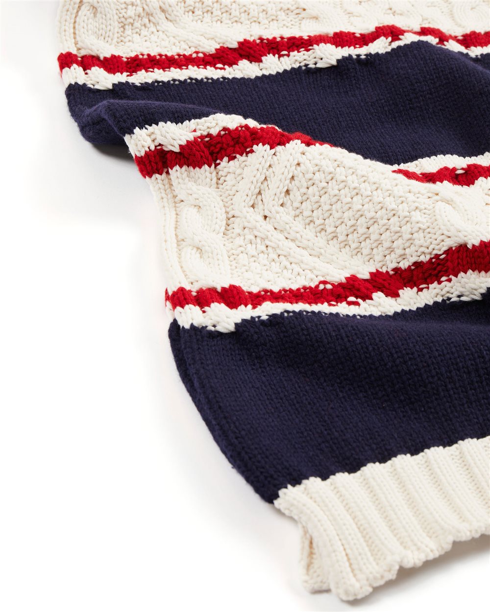 Multicolored red and blue striped scarf - Iceberg - Official Website