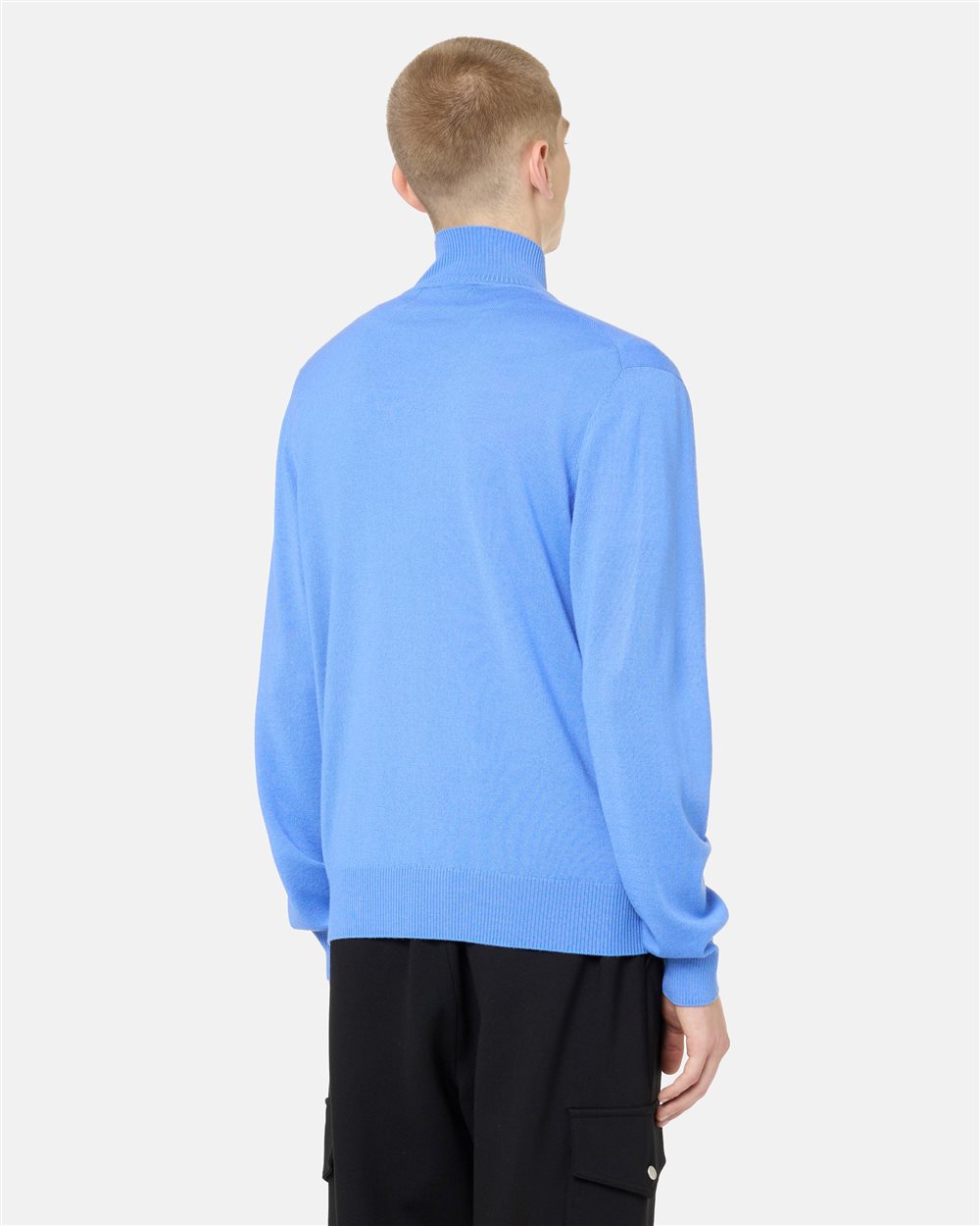 Bluette turtleneck in plain knit with tonal Iceberg logo - Iceberg - Official Website