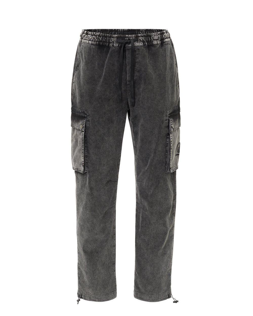 Lead grey corduroy cargo fit pants in cotton corduroy - Iceberg - Official Website