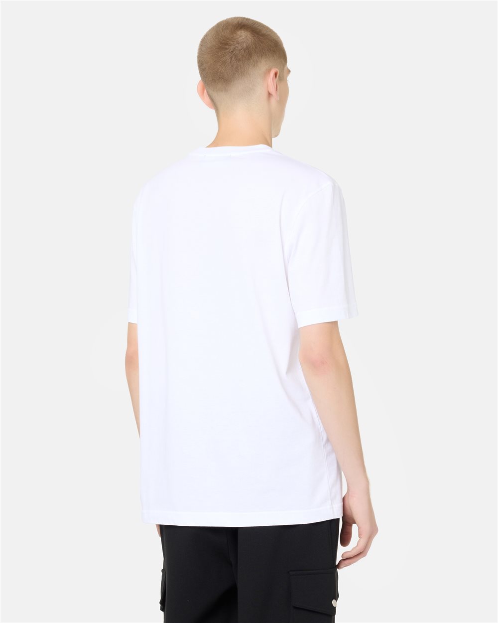 Regular fit T-shirt in optical white cotton jersey - Iceberg - Official Website