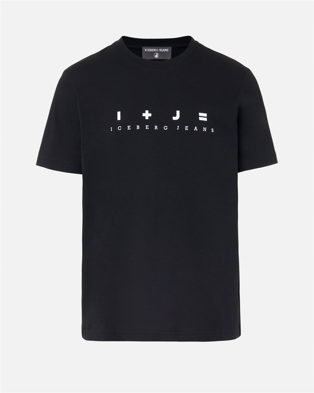 Regular fit black cotton jersey T-shirt - Iceberg - Official Website