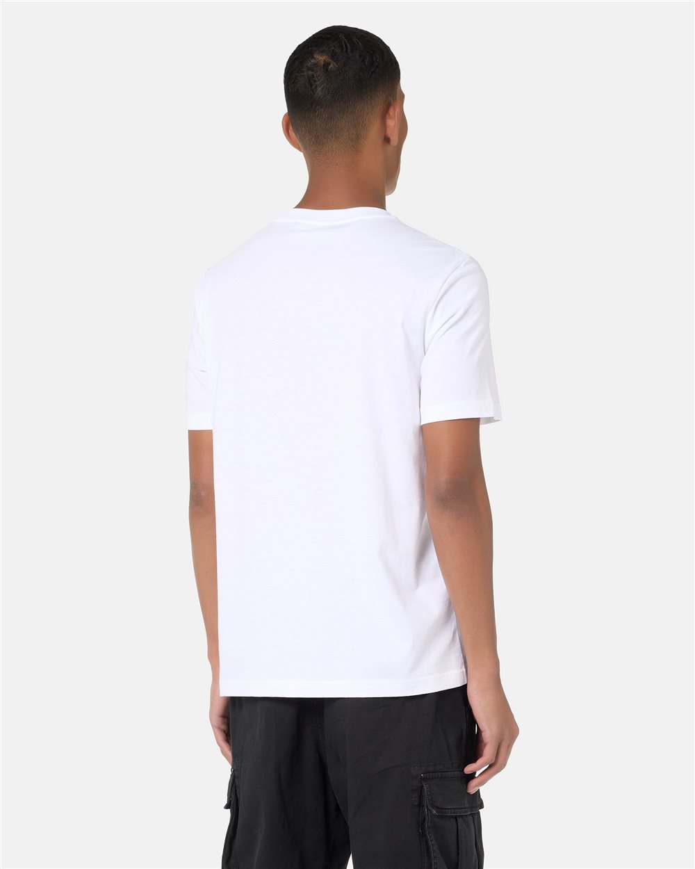 Regular-fit T-shirt in optical white cotton jersey - Iceberg - Official Website