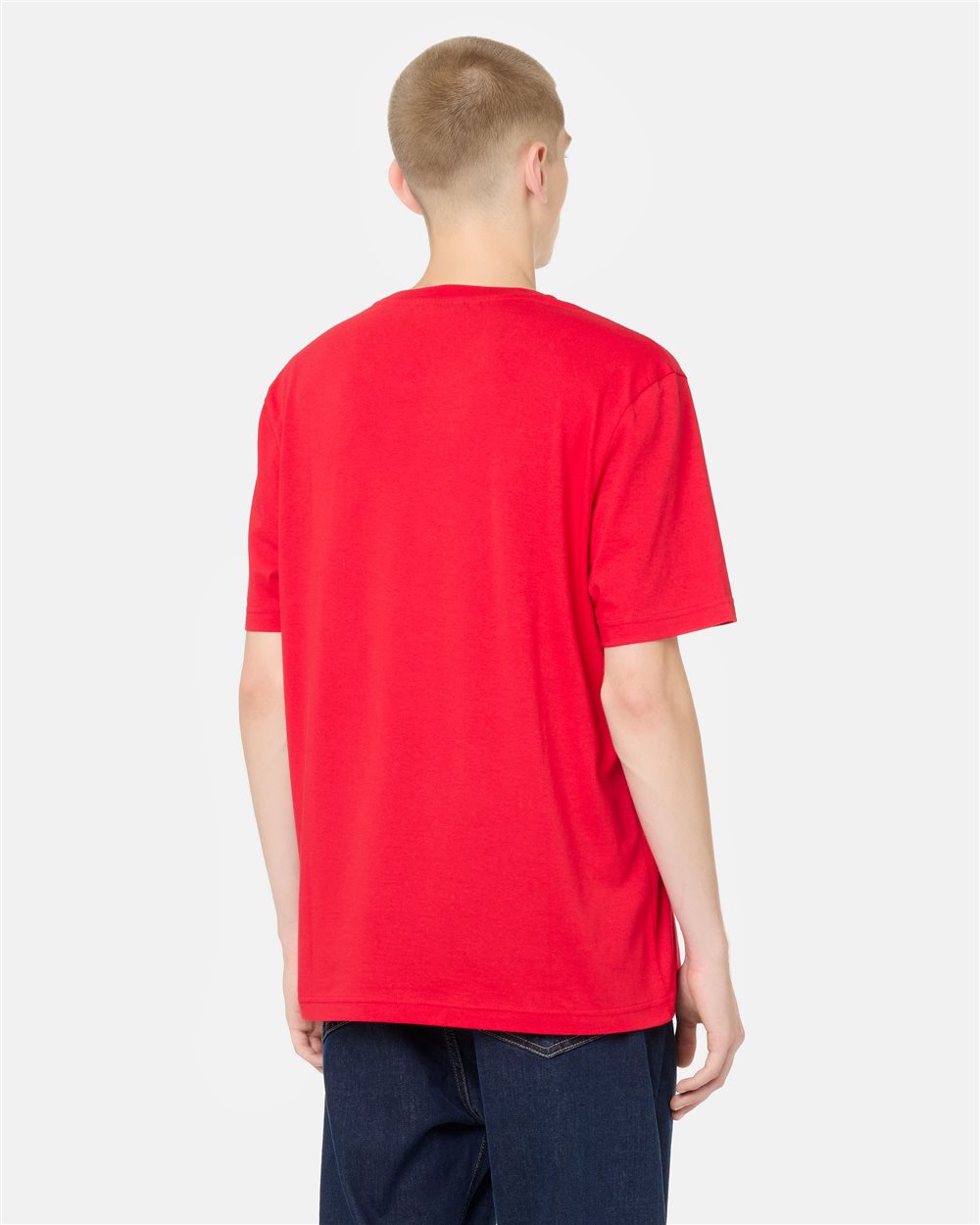 Regular-fit red cotton jersey T-shirt - Iceberg - Official Website