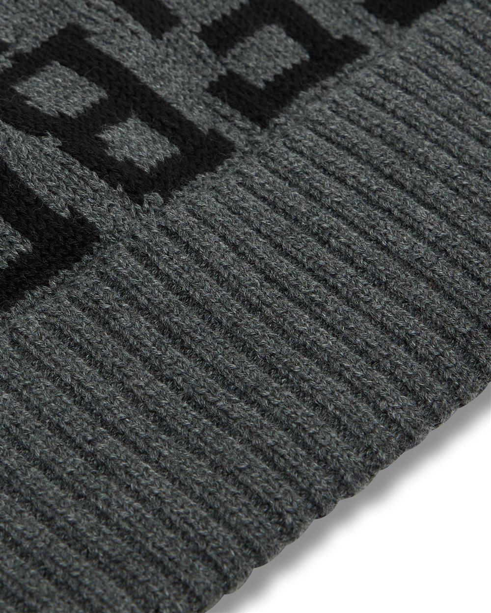 Knitted Beanie in Pure Cotton Grey Iceberg - Iceberg - Official Website