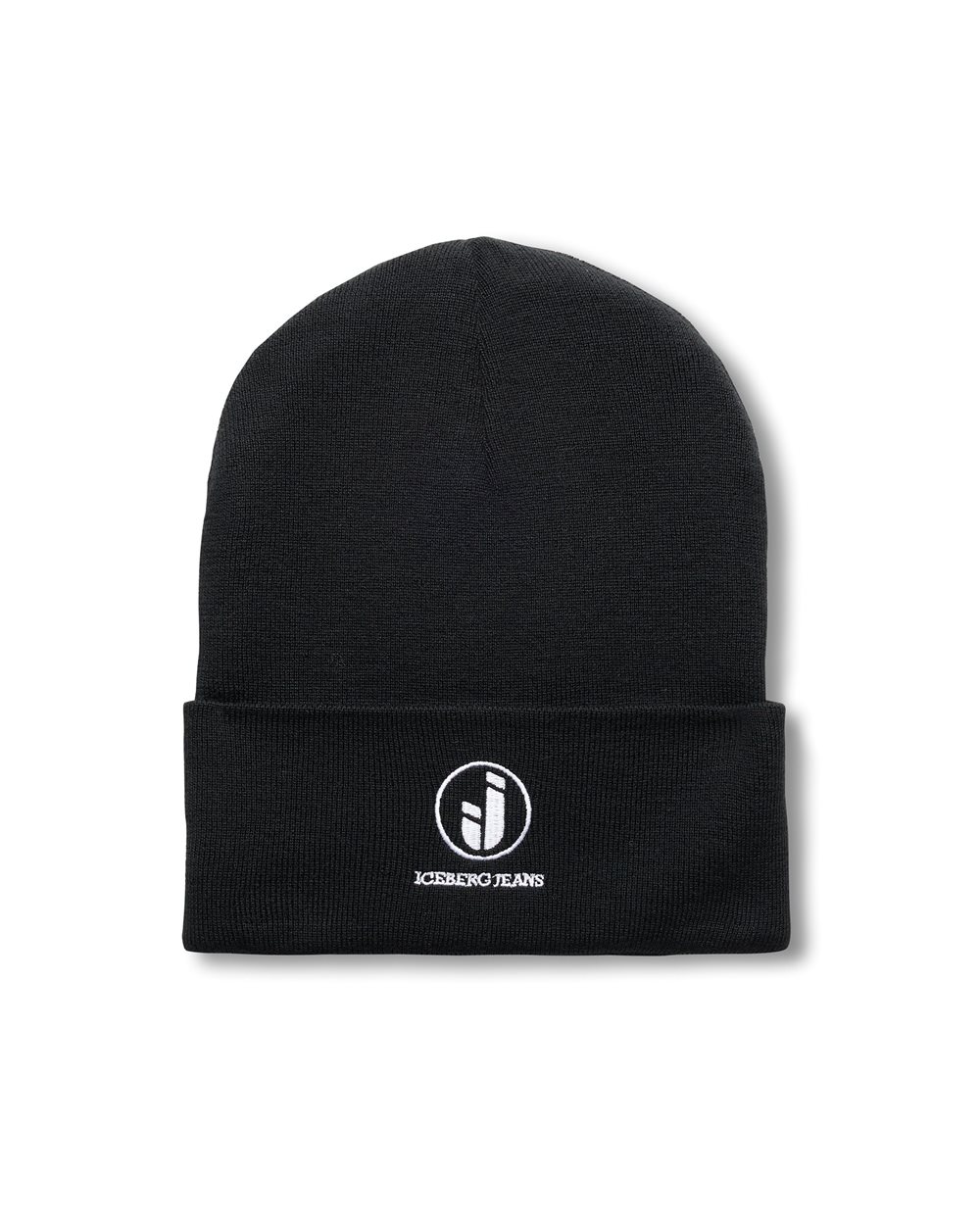 Iceberg Black Wool Blend Knit Beanie - Iceberg - Official Website