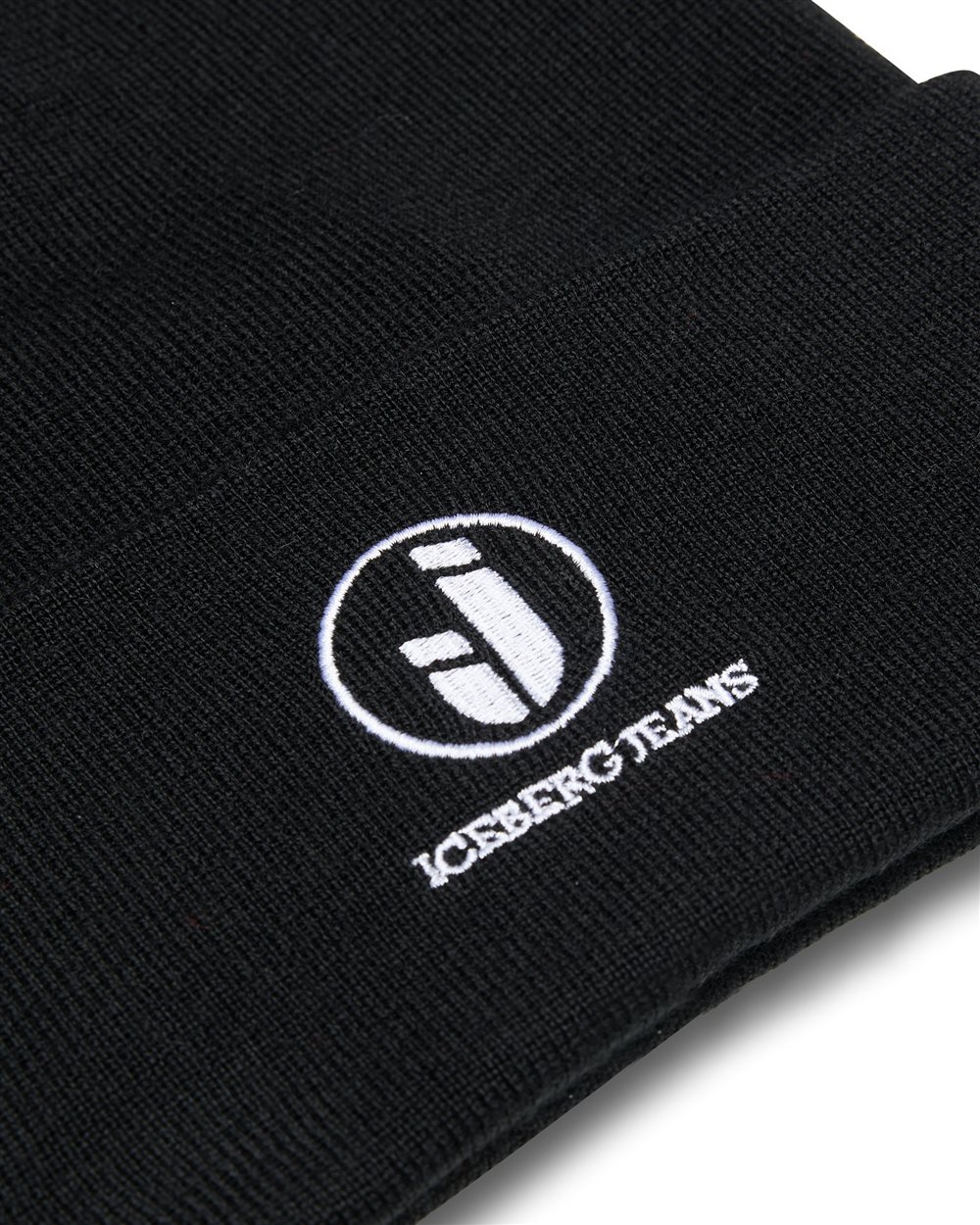 Iceberg Black Wool Blend Knit Beanie - Iceberg - Official Website