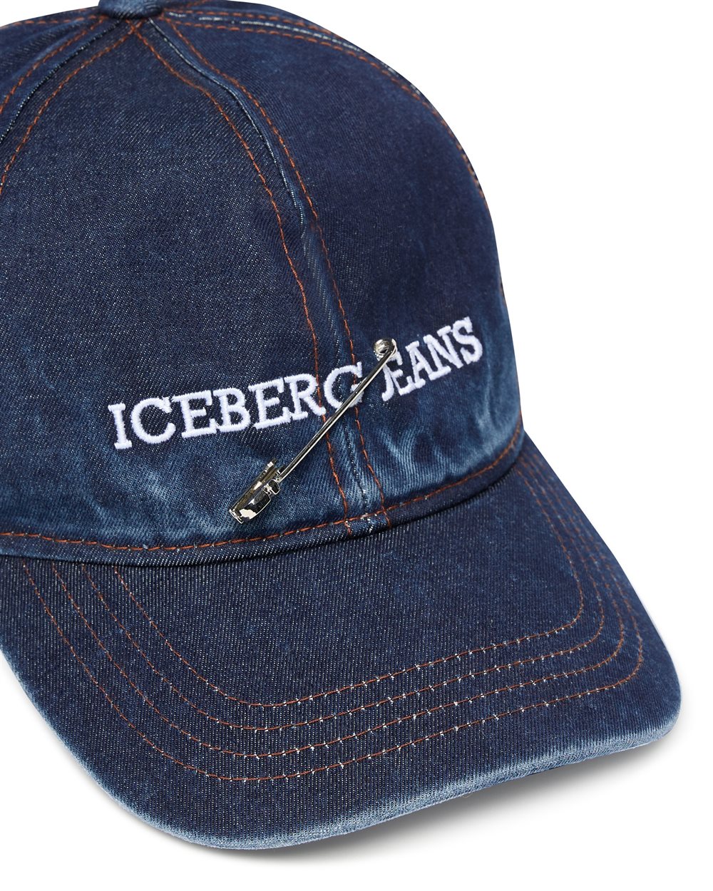 Iceberg Indigo Denim Fit Baseball Cap - Iceberg - Official Website