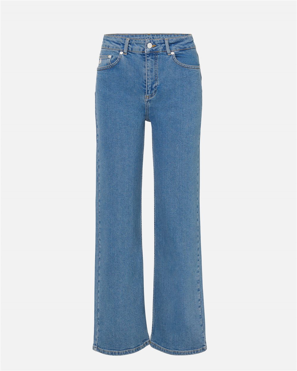 Loose fit 5-pocket trousers in indigo blue stretch denim - Iceberg - Official Website