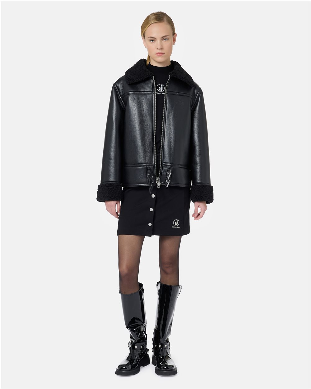 Slim Fit Turtleneck Black Iceberg - Iceberg - Official Website
