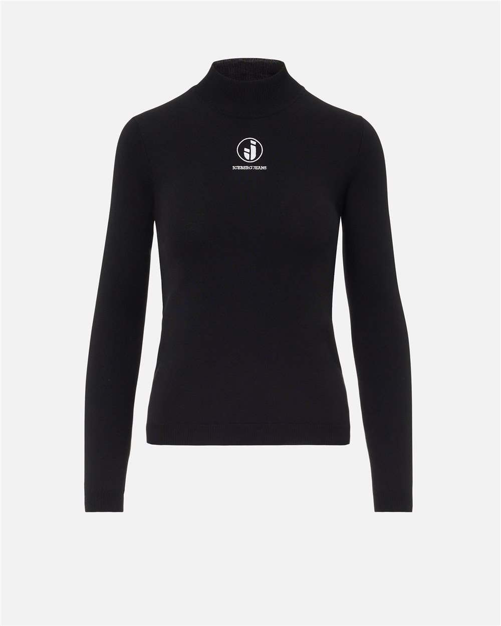Slim Fit Turtleneck Black Iceberg - Iceberg - Official Website
