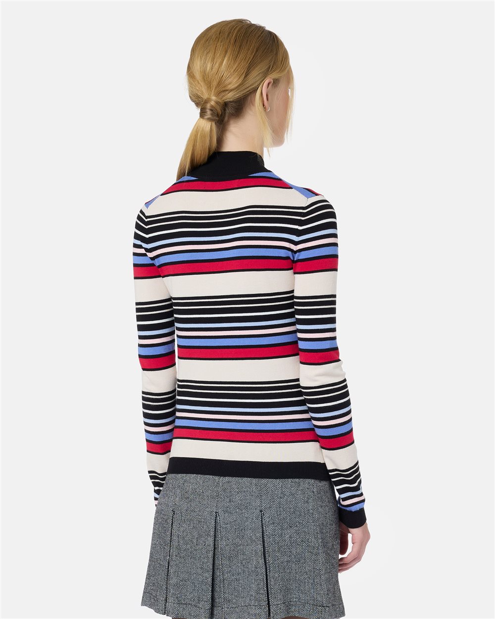 Iceberg Multicolor Striped Slim Fit Turtleneck - Iceberg - Official Website