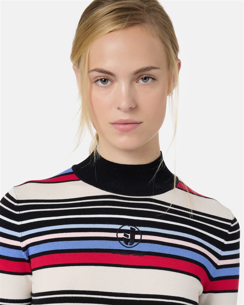 Iceberg Multicolor Striped Slim Fit Turtleneck - Iceberg - Official Website