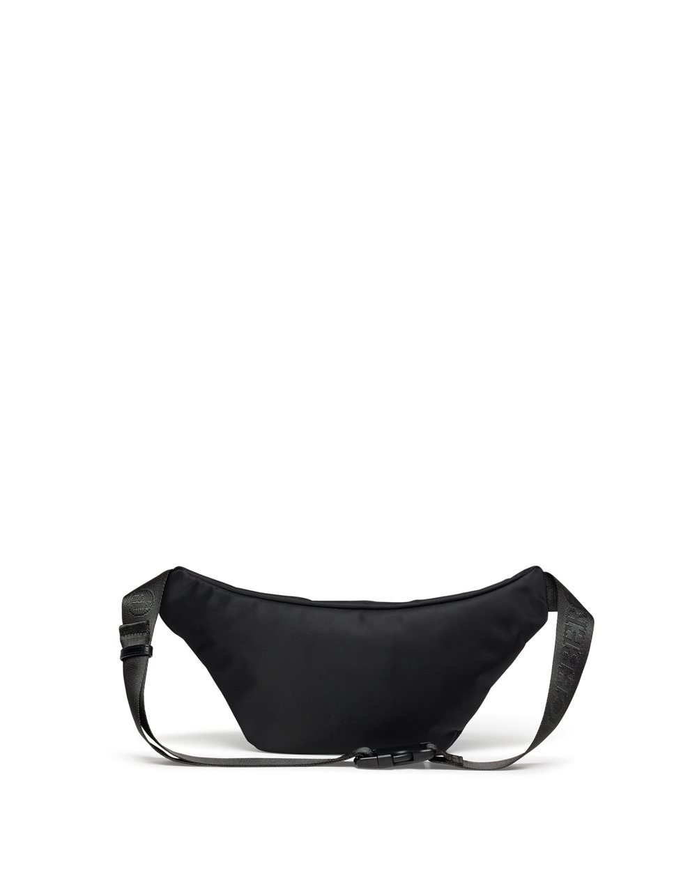 Black nylon bum bag with enameled metal Iceberg logo plaque - Iceberg - Official Website