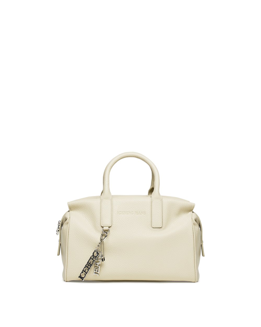 Tote bag in garnet eco-leather: sustainable elegance and refined details - Iceberg - Official Website