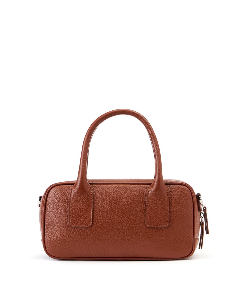 Hazelnut Prince leather shoulder bag with "I" logo buckles and debossed Iceberg logo - Iceberg - Official Website