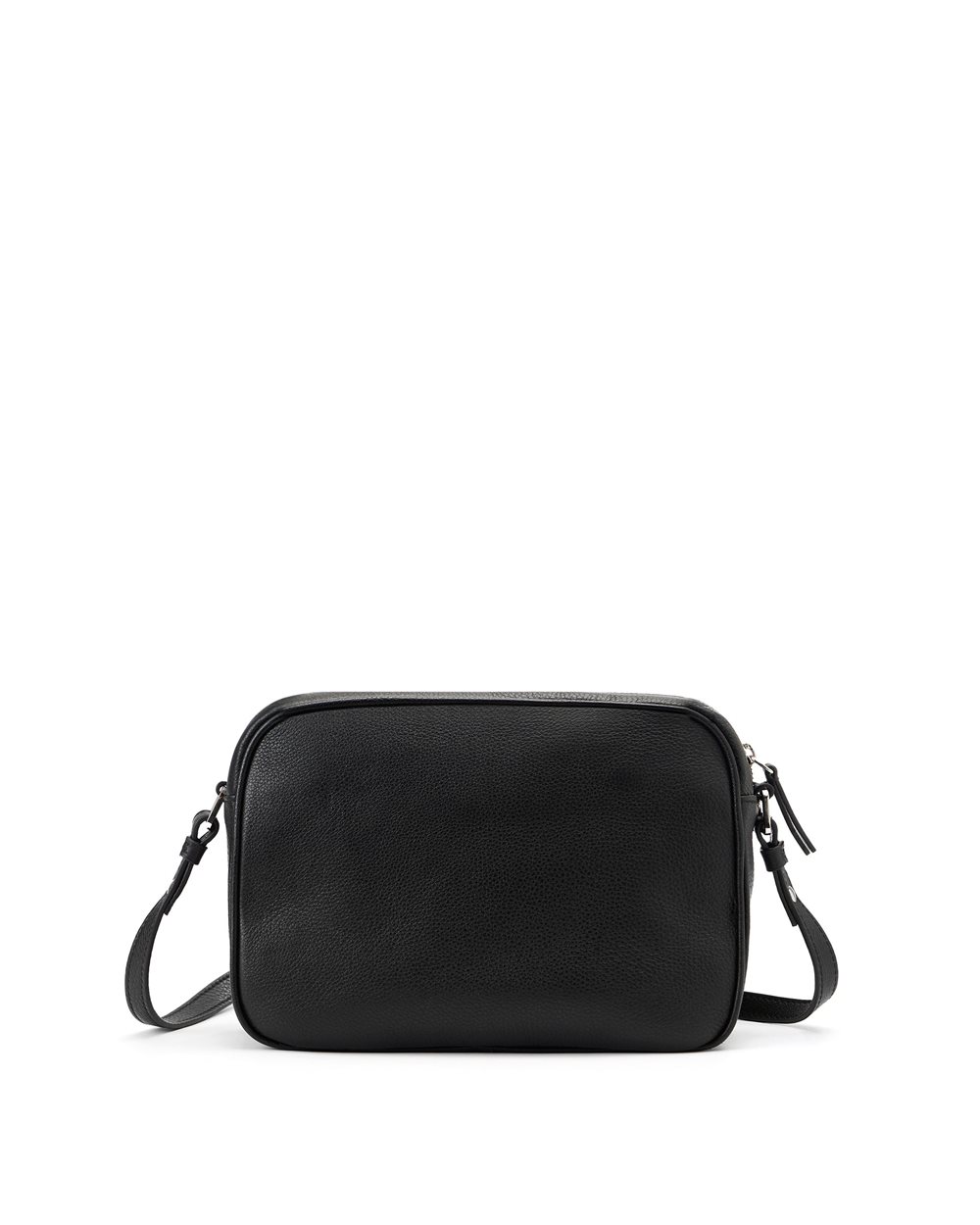 Black Prince leather shoulder bag with I-logo buckles and debossed Iceberg logo - Iceberg - Official Website