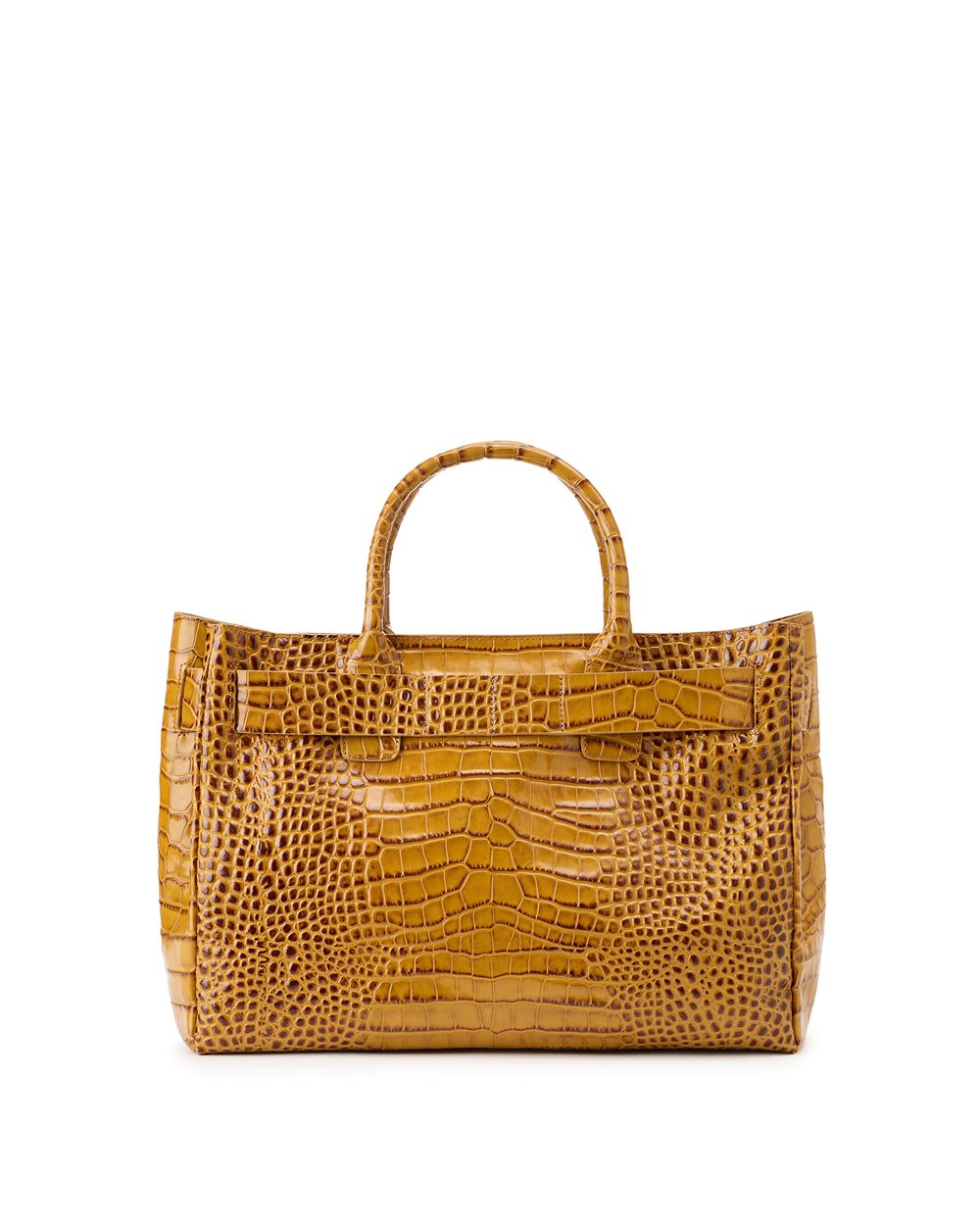 Hazelnut-colored calfskin maxi shopper - Iceberg - Official Website