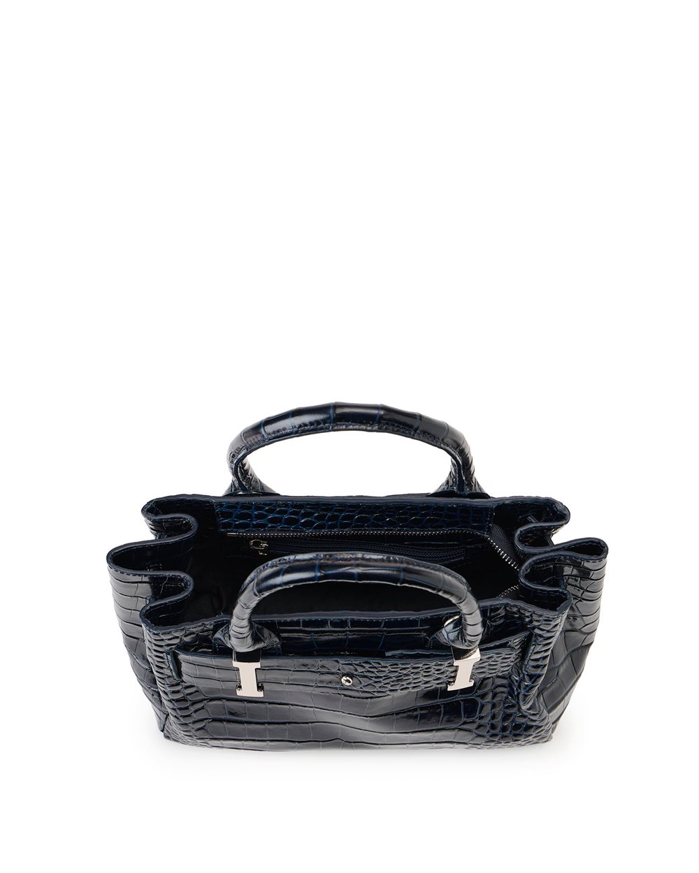 Black calfskin shopper bag - Iceberg - Official Website