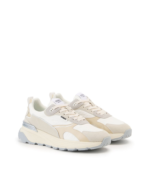 Beige and white running sneakers - Iceberg - Official Website