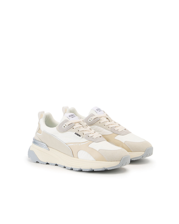 Beige and white running sneakers - Iceberg - Official Website
